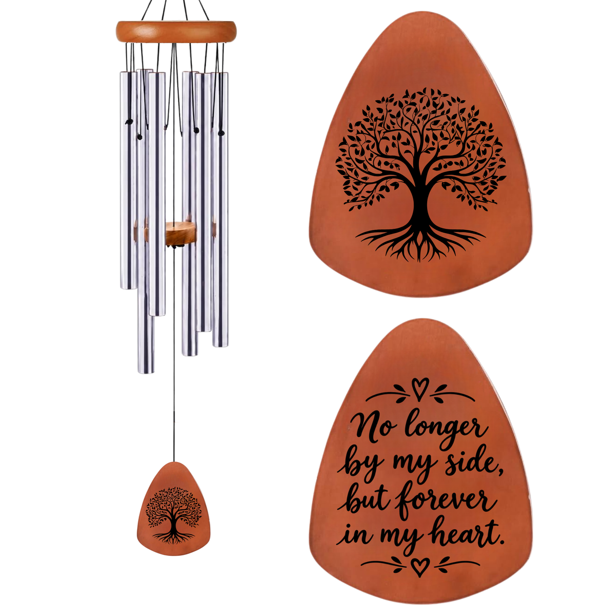 Tree of Life Memorial Wind Chimes for Loss of Loved One