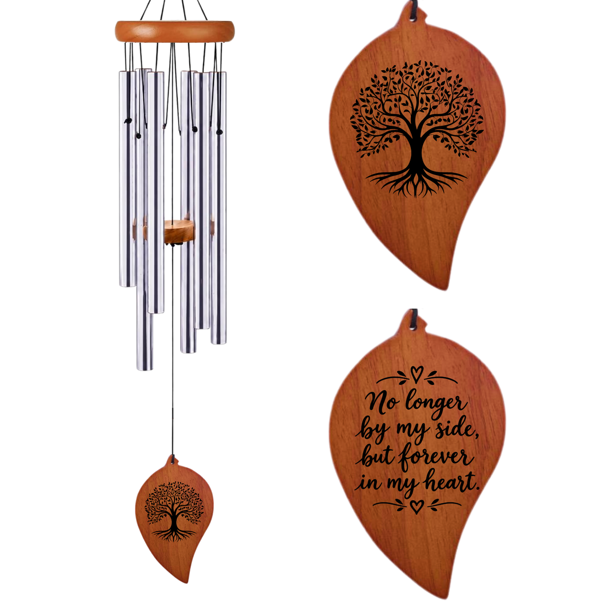 Tree of Life Memorial Wind Chimes for Loss of Loved One