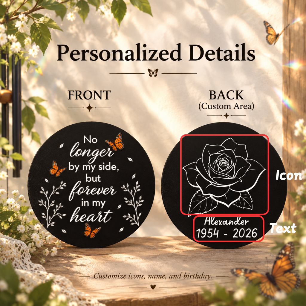 Monarch Butterfly Memorial Wind Chimes - Sympathy Wind Chime, Loss of Loved One Memorial Gifts