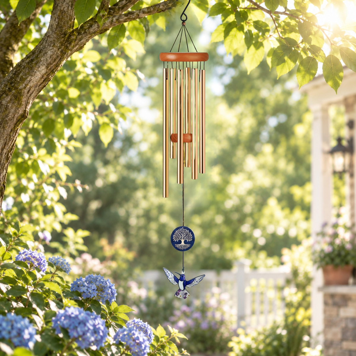 Hummingbird & Tree of Life Wind Chimes - Hummingbird Suncatcher