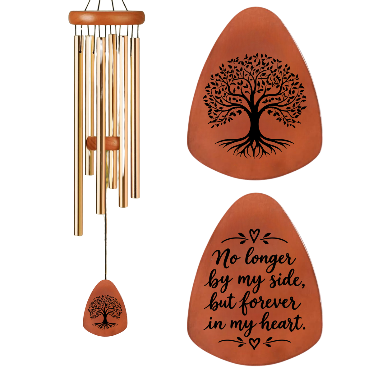 Tree of Life Memorial Wind Chimes for Loss of Loved One