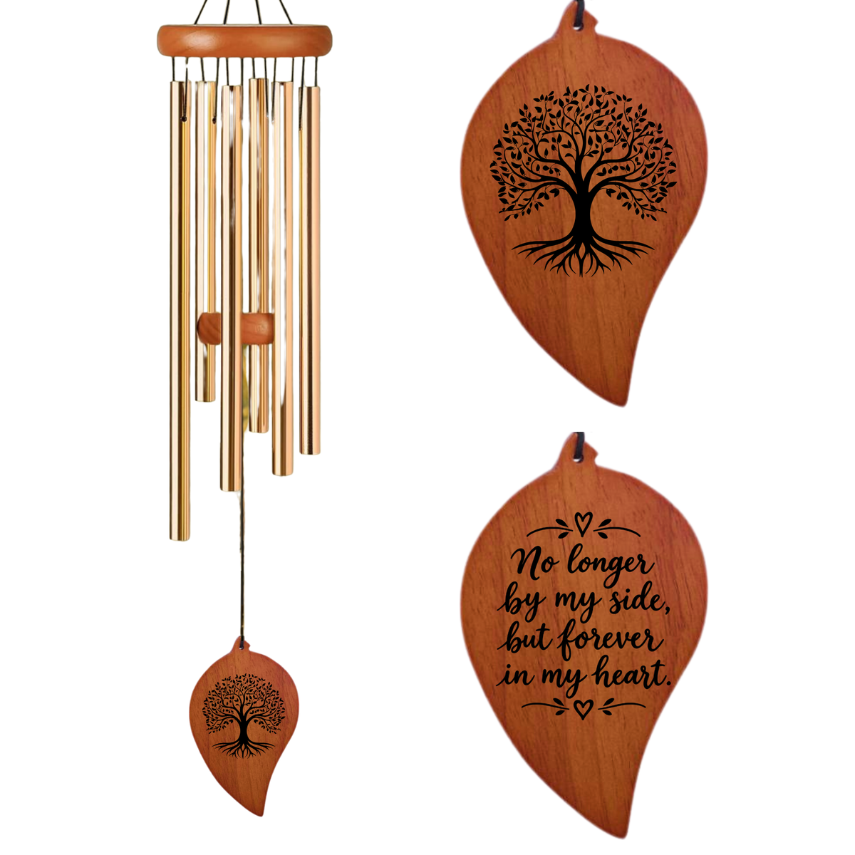 Tree of Life Memorial Wind Chimes for Loss of Loved One