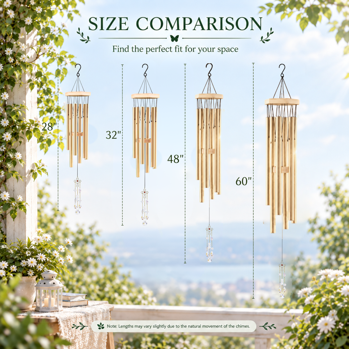Gothic Crystal Cross Wind Chimes - Crystal Drop Chains Suncatcher