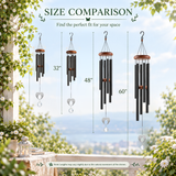 Angel Wings Memorial Wind Chimes with Crystal Ball
