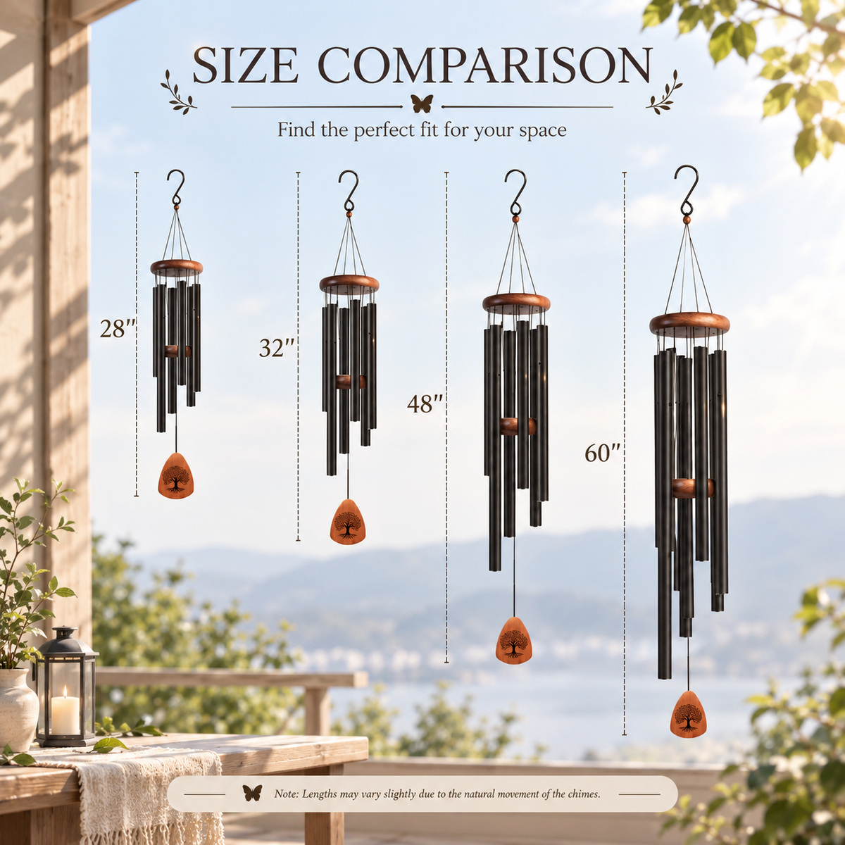Tree of Life Memorial Wind Chimes for Loss of Loved One