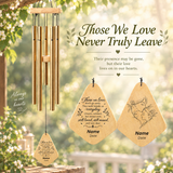 Personalized Memorial Wind Chimes – Custom Name & Date, Sympathy Gift with Aluminum Tubes