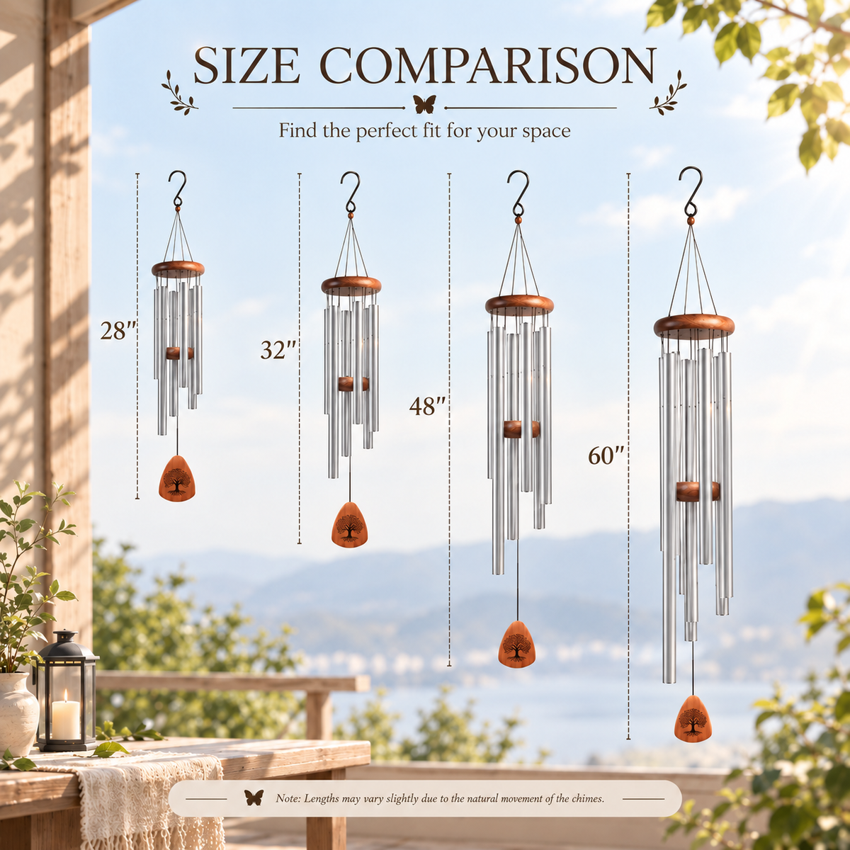 Tree of Life Memorial Wind Chimes for Loss of Loved One