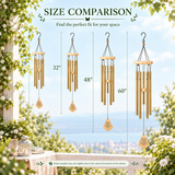 Personalized Memorial Wind Chimes – Custom Name & Date, Sympathy Gift with Aluminum Tubes
