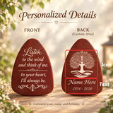 Personalized Memorial Wind Chimes – Customize Name & Date