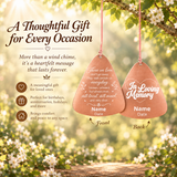 Personalized Crystal Butterfly Memorial Wind Chimes – Engraved Tubes with Custom Name, Date