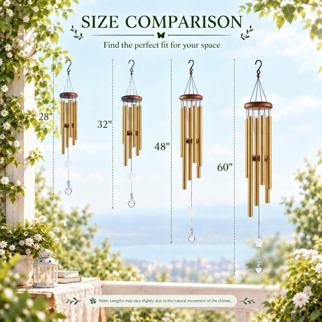 Crystal Pet Memorial Wind Chimes – K9 Glass Paw Print Pendant with Heart-Shaped Crystal