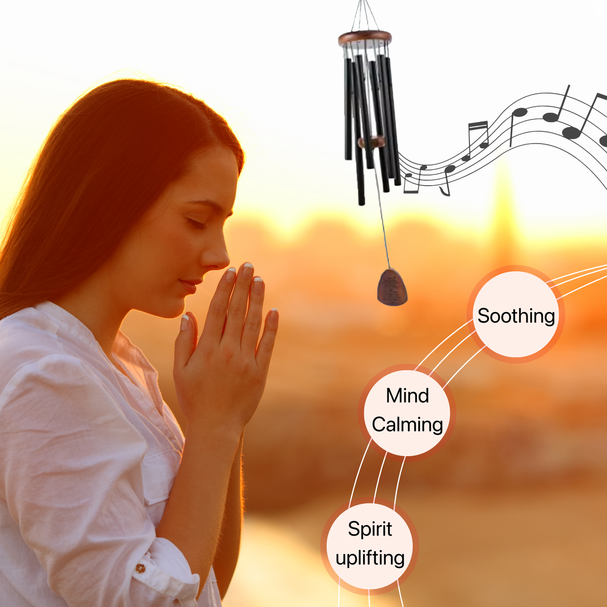 Cardinal Suncatcher Memorial Wind Chimes