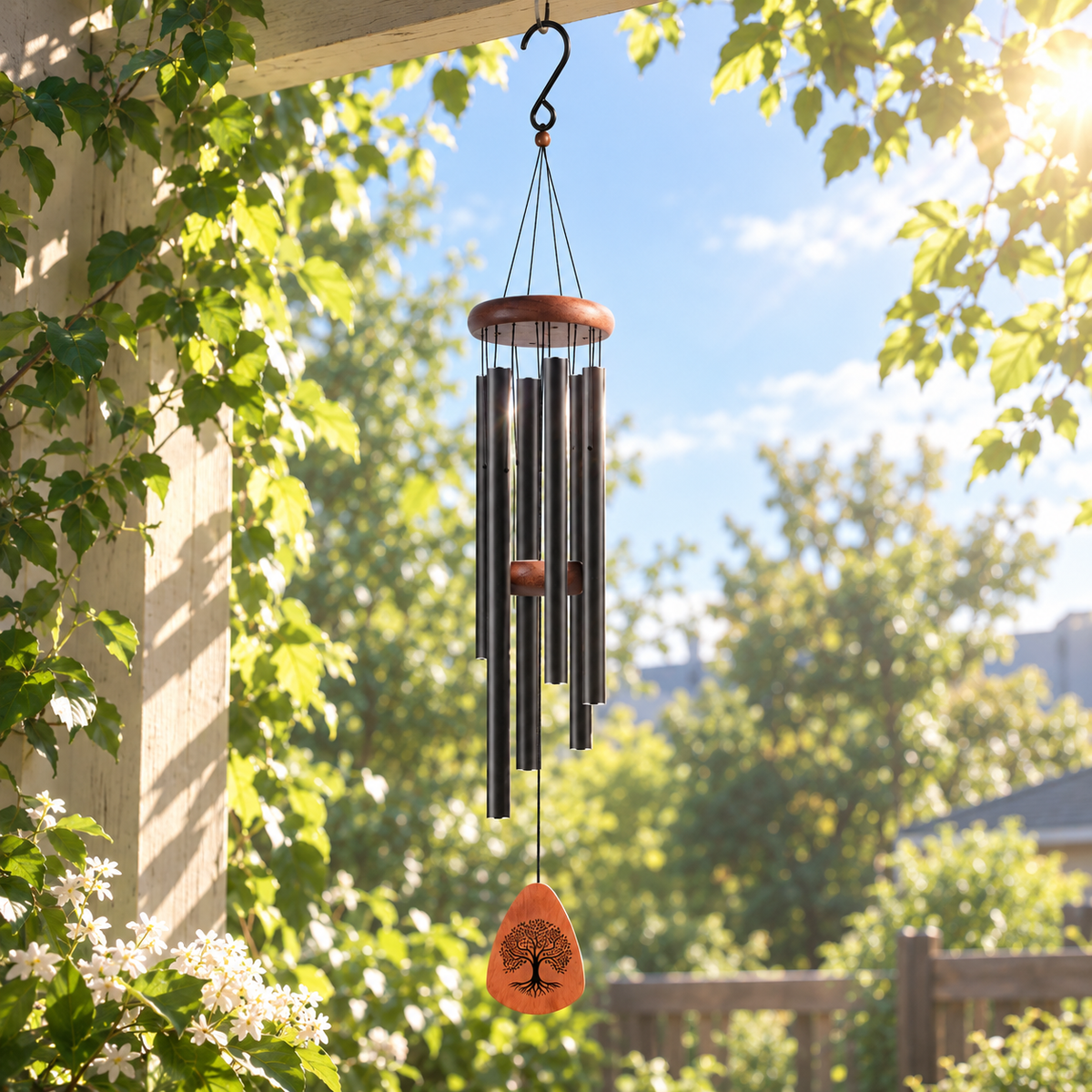 Tree of Life Memorial Wind Chimes for Loss of Loved One