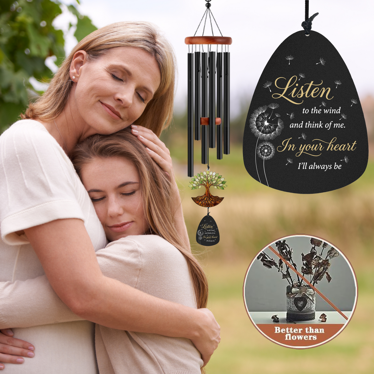 Tree of Life Suncatcher Memorial Wind Chimes