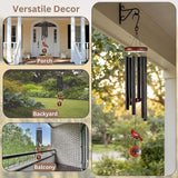 36" Cardinal Suncatcher Personalized Photo Frame Wind Chimes