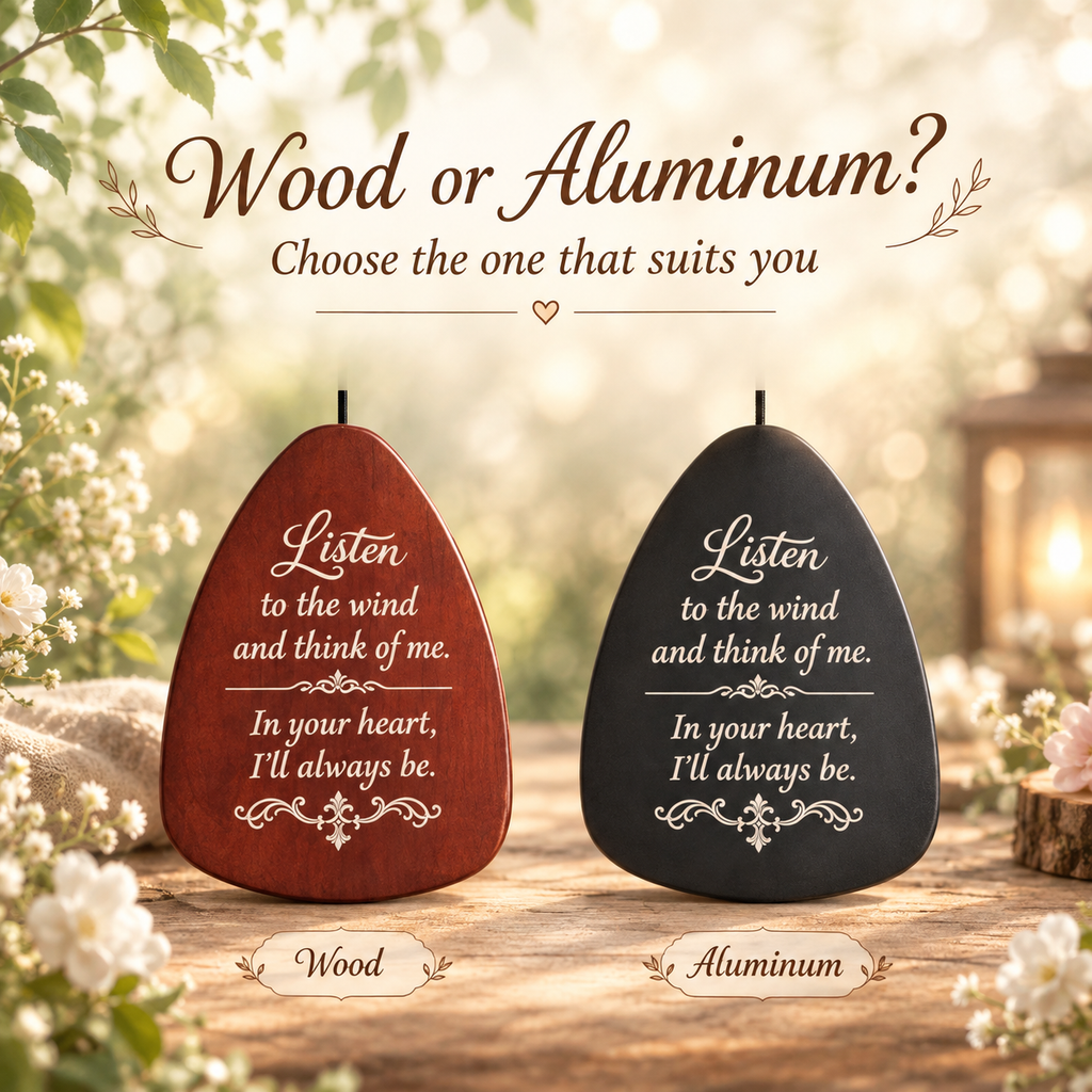 Personalized Memorial Wind Chimes – Customize Name & Date