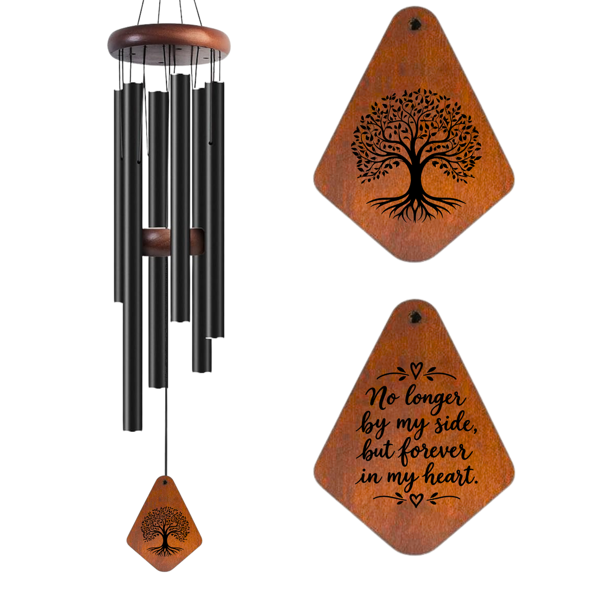Tree of Life Memorial Wind Chimes for Loss of Loved One